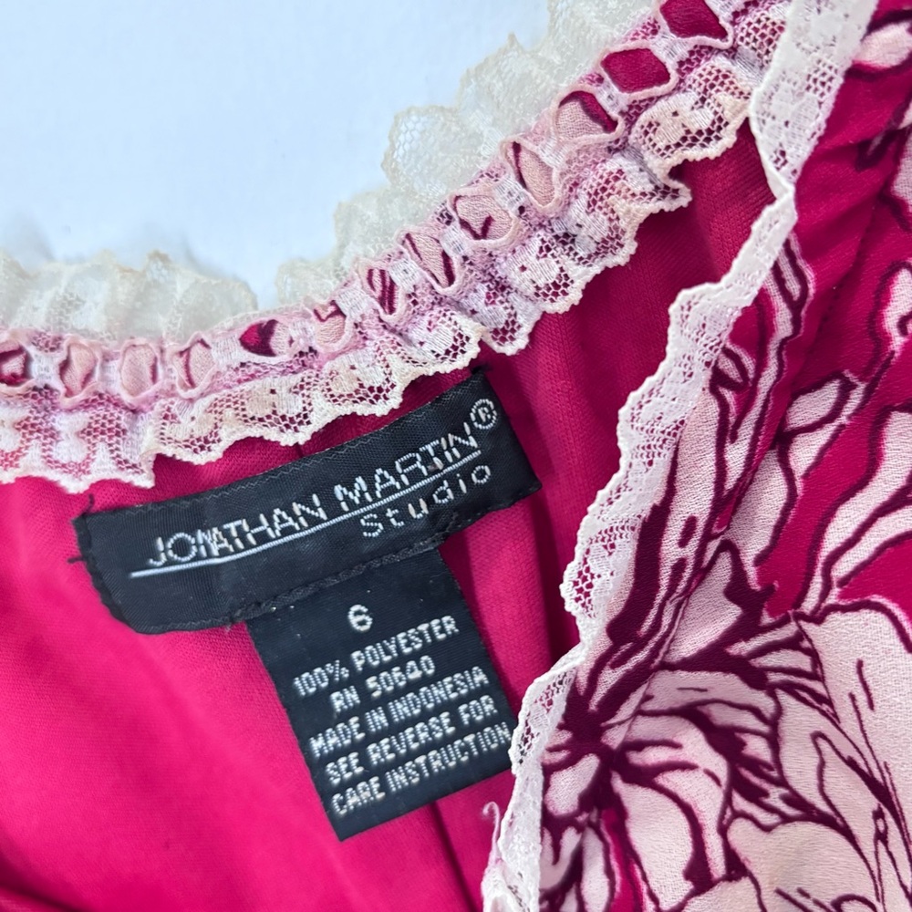 Jonathan Martin Vintage Lace Trim Romantic Fairy Y2K Dress Size 6 *C3 - Picture 9 of 16